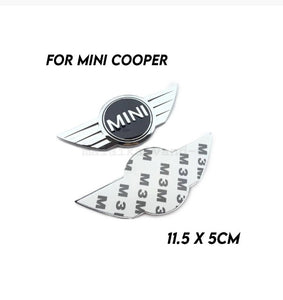 For Mini Cooper R56 R53 R50 R52 Wing Emblem Bonnet Trunk Rear Badge