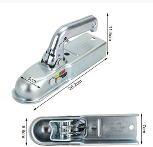 50mm Heavy Duty Trailer Hitch Coupling Tow Bar Ball Draw Pressed Steel