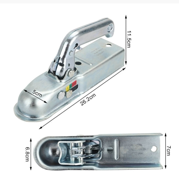 50mm Heavy Duty Trailer Hitch Coupling Tow Bar Ball Draw Pressed Steel