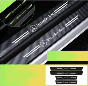 Car Door Plate Sill Scuff Anti Scratch Luminous Sticker