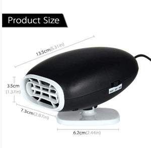 Electric Car Heating Fan, 12V 150W Quick Heater Defroster Demister USB