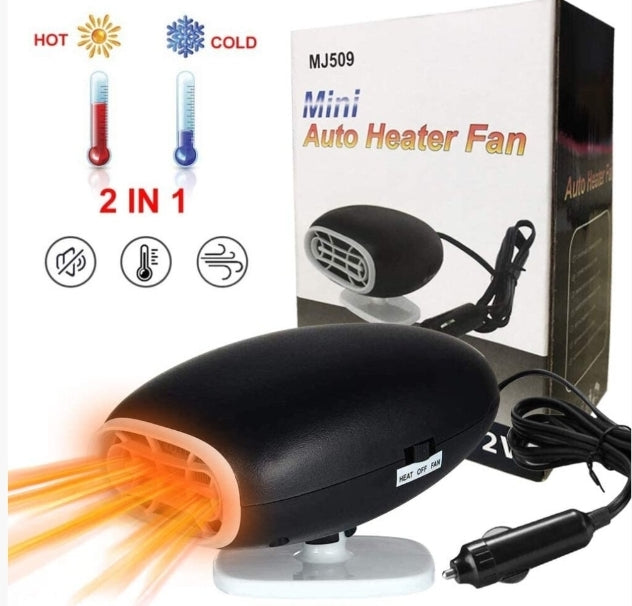 Electric Car Heating Fan, 12V 150W Quick Heater Defroster Demister USB