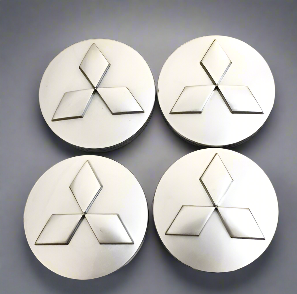 4pcs 60mm Car Wheel Center Hub Cap For Mitsubishi Silver