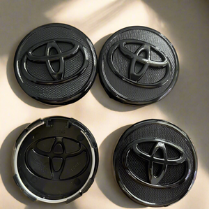 4 pcs Toyota Wheel Center Hub Caps Emblem Badge 57mm Black