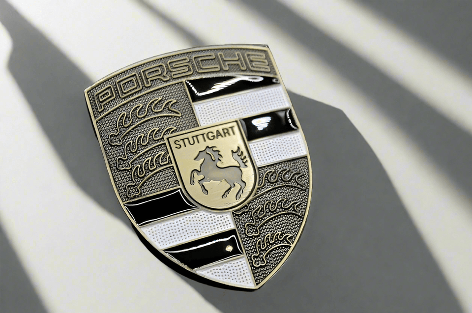 Metal Hood Bonnet Badge Bronze Silver Black FITS Porsche