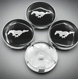 4pcs Wheel Rim Centre Hub Caps For Ford Mustang GT Running Horse 60mm