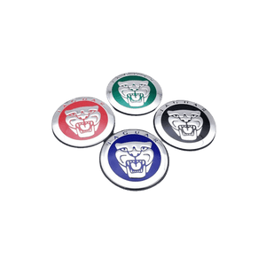 Jaguar Growler Alloy Wheel Centre Caps - Black Red, green, blue