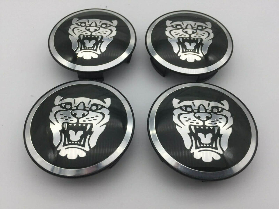 Jaguar Growler Alloy Wheel Centre Caps - Black Red, green, blue